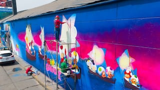 Mural gigante celebra el MAR10 DAY frente al Estadio Nacional