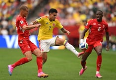 Colombia y Suiza igualan sin goles al descanso en un duelo disputado