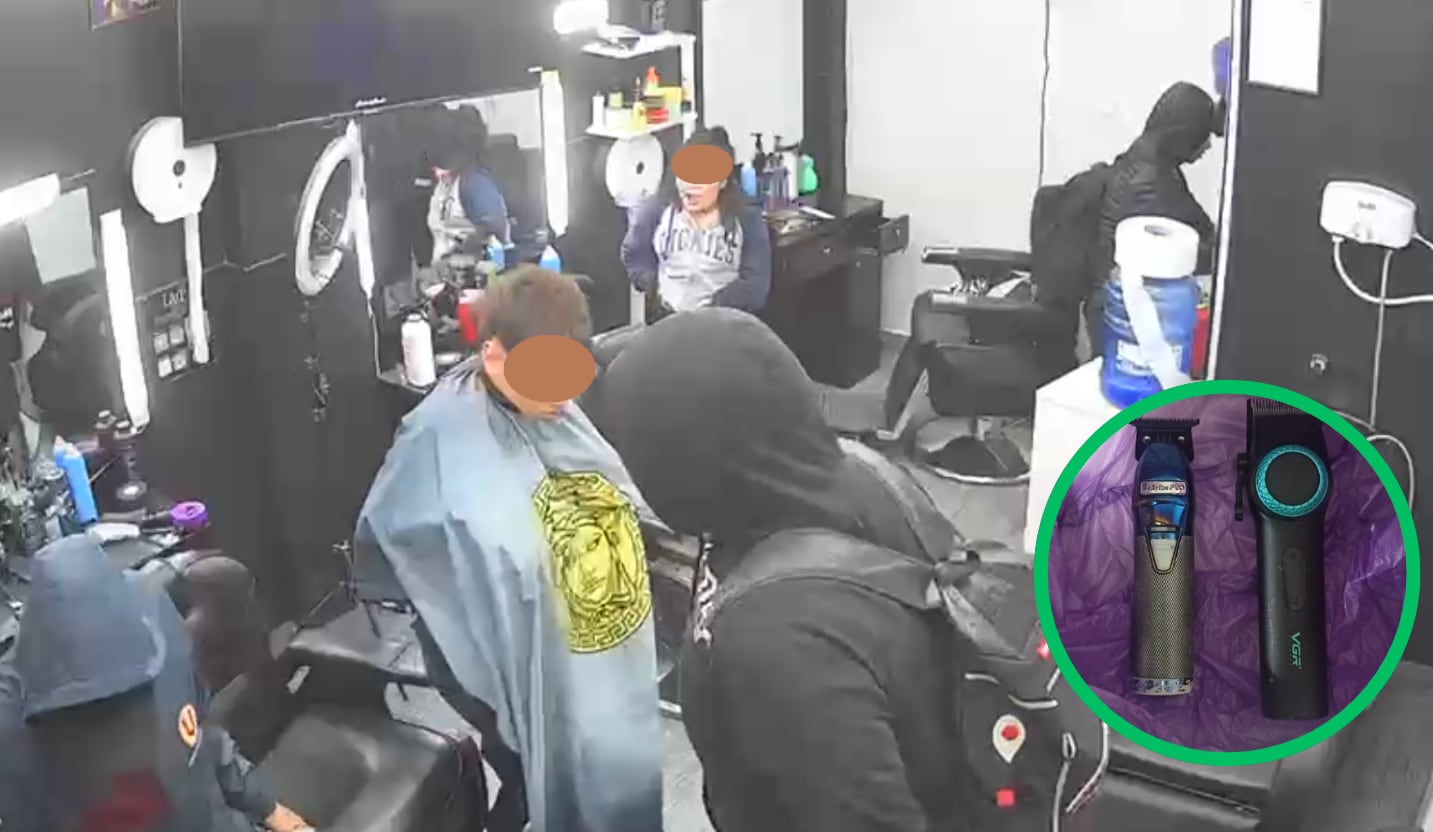 Video captó a asaltantes, entre ellos estaba uno con una prenda con logo de un conocido club deportivo