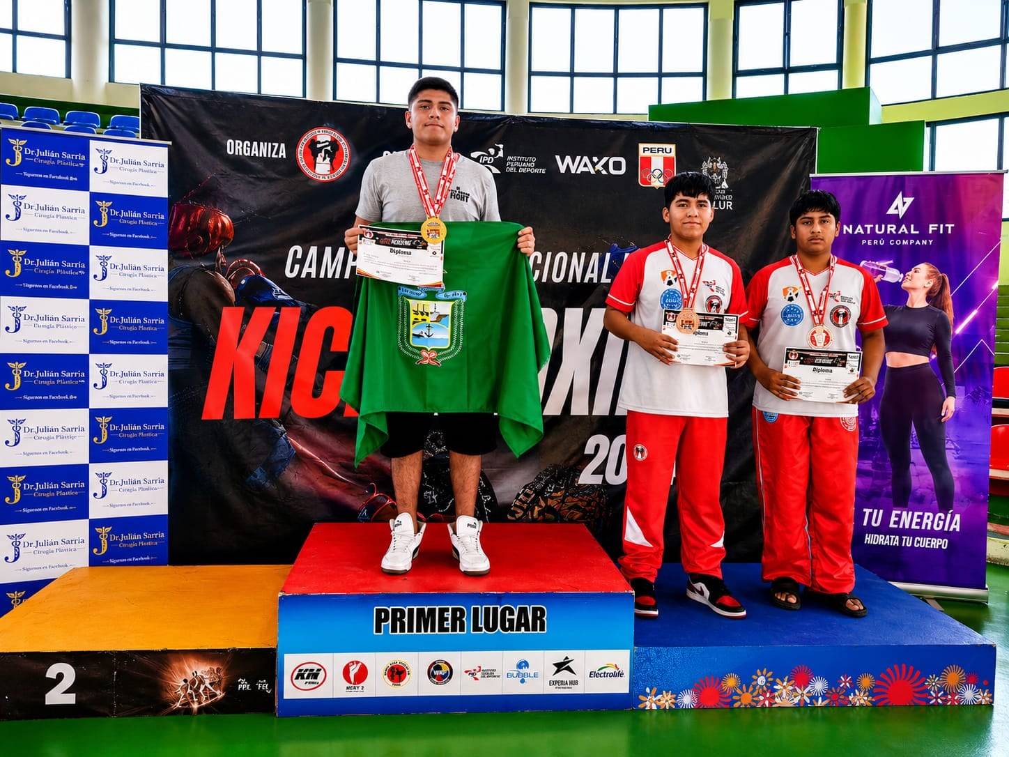 Mollendinos (Arequipa) triunfan en el campeonato nacional de kickboxing, realizado en Lima. Foto: Mollendo Fight.