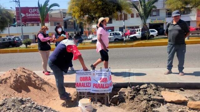 Tacna: Vecinos impiden instalación de panel publicitario en la avenida Industrial