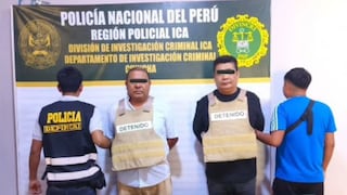 Chincha: detienen a dos presuntos integrantes de la banda “El clan de las sombras”