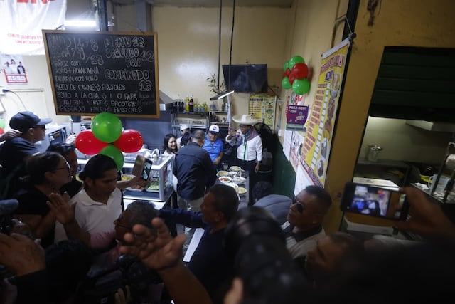 Roberto Sánchez en San Juan de Miraflores (Fotos: Jesús Saucedo/GEC)