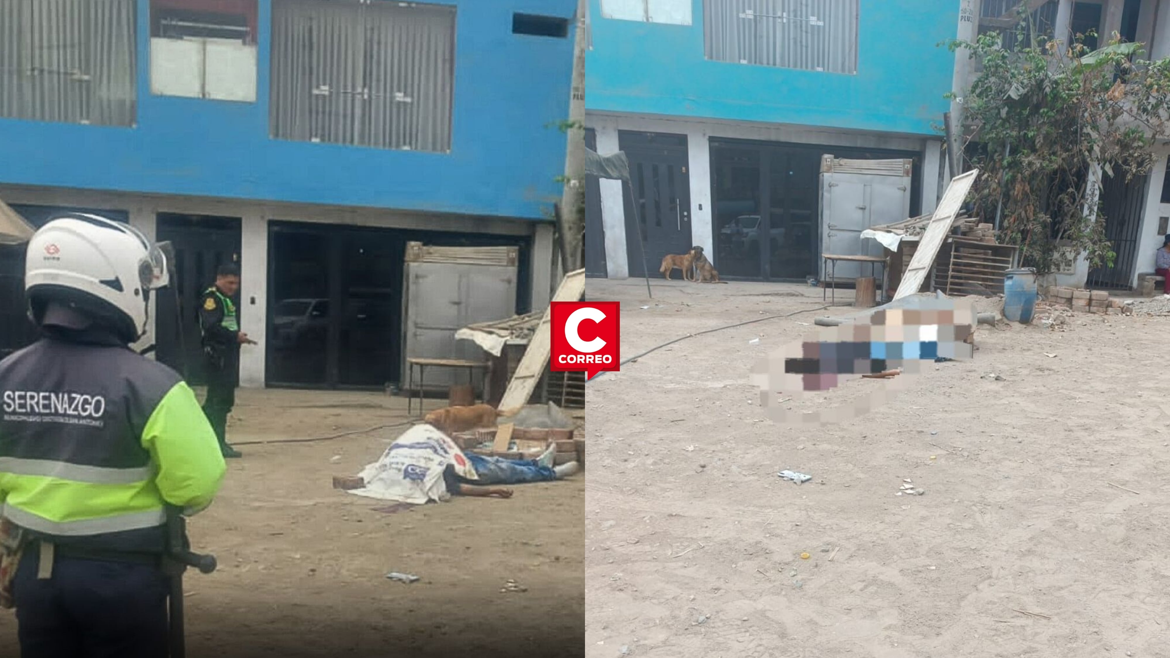 Jicamarca: sicarios acribillan a obrero de 42 años en avenida 28 de julio. Composición: Diario Correo.