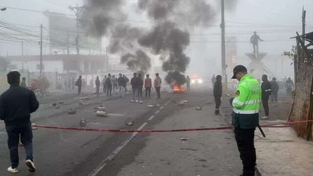 Bloquean carretera en Arequipa para pedir nuevas elecciones