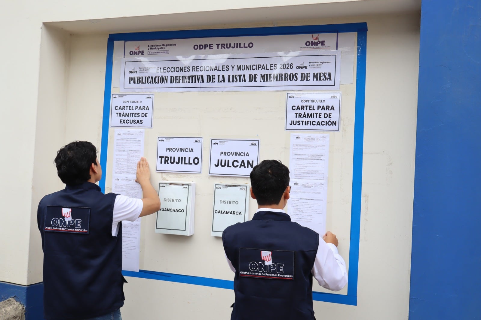 ODPE Trujillo publica lista definitiva de miembros de mesa