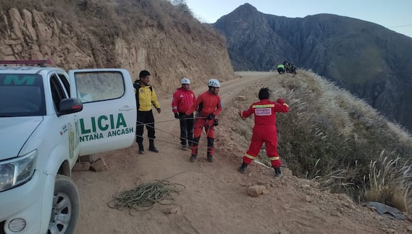 Tres pasajeros resultaron heridos tras el accidente registrado en la provincia de Huaylas.
