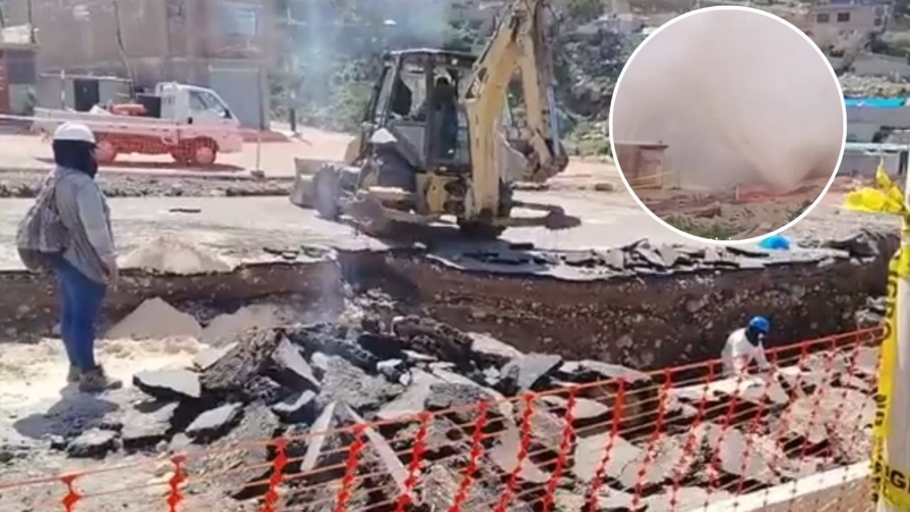 Más de 52 mil personas sin agua potable por rotura de una red matriz en Cerro Colorado (Foto:GEC)