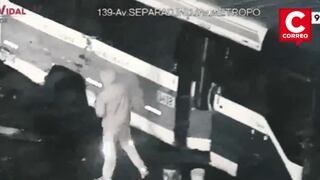 Ladrones aprovechan accidente para desmantelar cúster en Ate