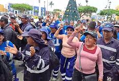 Trabajadores del Servicio de Gestión Ambiental de Trujillo protestaron por falta de pagos