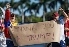 Una multitud de venezolanos celebra en Florida la caída de Maduro