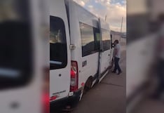 Arequipa: llanta de miniván se desprende y pasajeros se llevan un susto