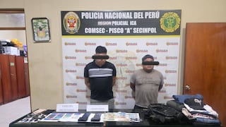 Pisco: caen presuntos integrantes de banda dedicada al hurto en cajeros automáticos