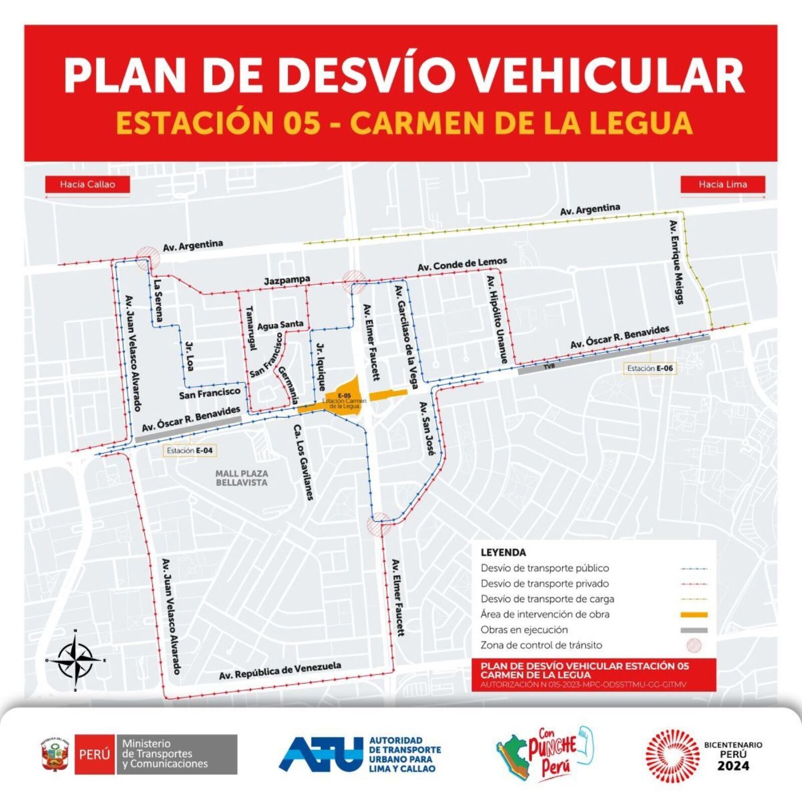 Plan de desvío (Foto: ATU)