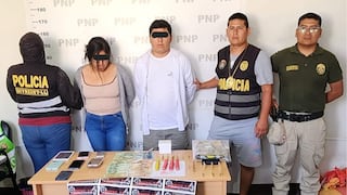 Pareja cae con explosivos, dinero y decenas de stickers extorsivos en Trujillo
