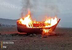 Trujillo: Embarcación valorizada en 20 mil soles termina en cenizas (VIDEO)