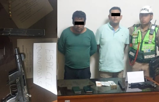 Según la Policía, estaban en el interior de un auto presuntamente preparando un acto delictivo.