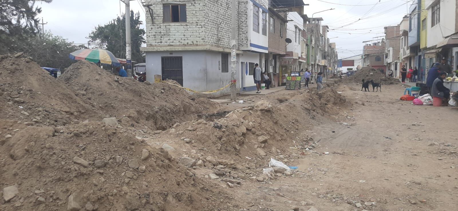 Nuevas obras en calle Nazareth de Chiclayo genera malestar en los vecinos.