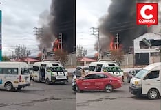 Huancayo: Tensión en El Tambo por incendio de gran magnitud en almacén (VIDEO)