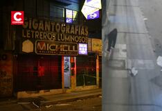 SJL: extorsionador detona explosivo en local de gigantografía (VIDEO)