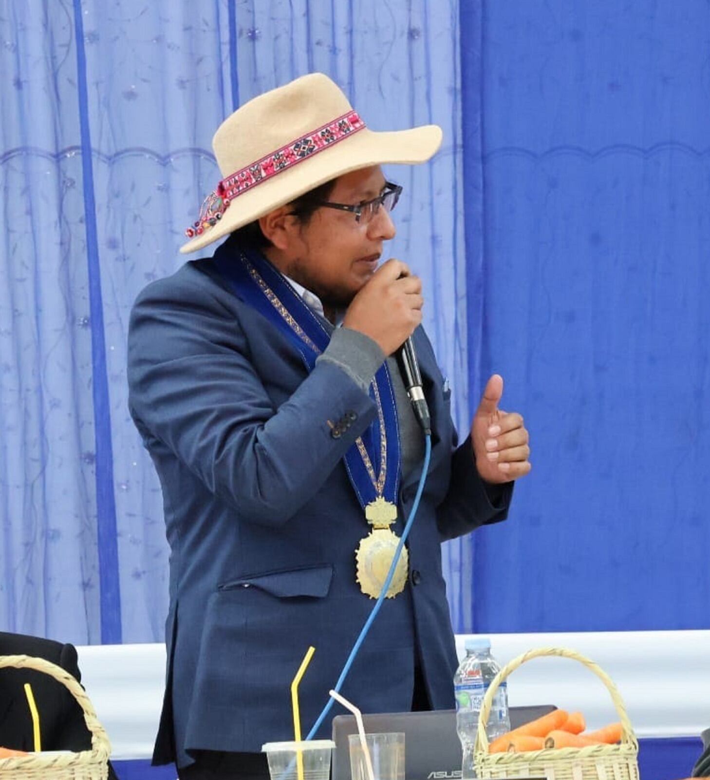 Consejero de la provincia de Carabaya, Héctor Aguilar, da a conocer situación de esa jurisdicción. Foto/Difusión.
