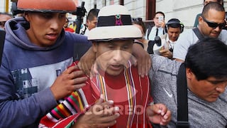 Las Bambas: Liberan a dirigente de Fuerabamba Gregorio Rojas (FOTOS)