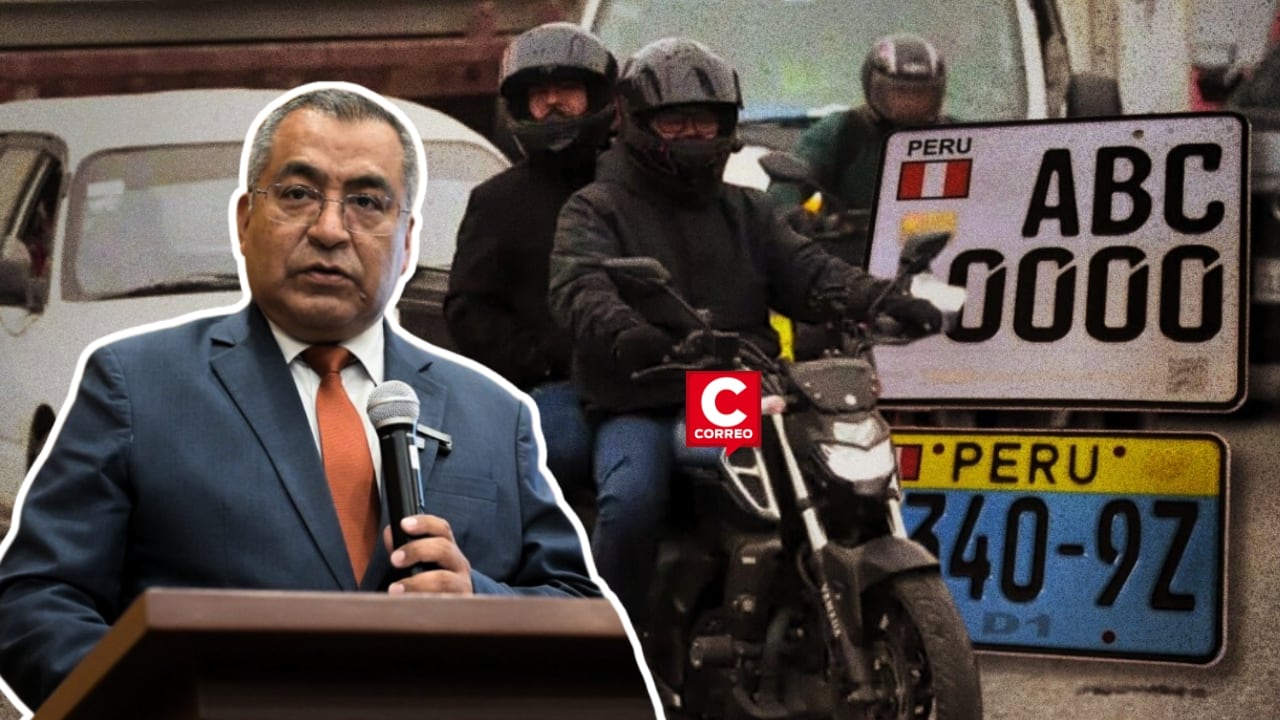 Desabastecimiento de placas: MTC anuncia decreto y medidas excepcionales, pero no precisa plazos ni fechas. Composición: Diario Correo.