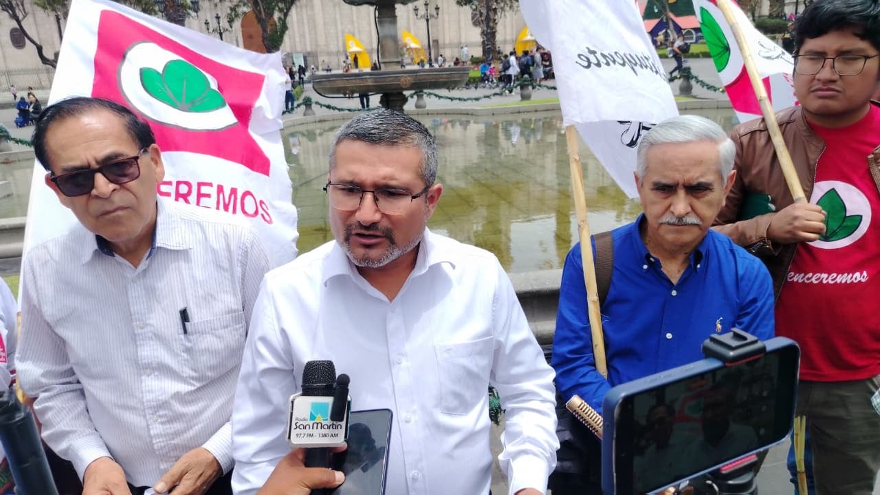 Candidato Ronald Atencio en la ciudad de Arequipa. Foto: Álvaro Figueroa/GEC