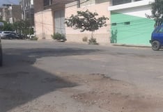 Grietas en la calle Pascual Saco de Chiclayo a solo dos meses del mantenimiento