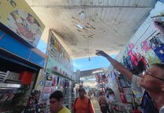 Aleros del techo se desploman en el Mercado Modelo de Chiclayo