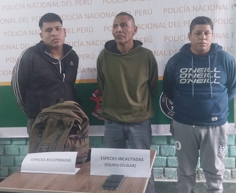 Detienen a tres presuntos delincuentes en Sullana