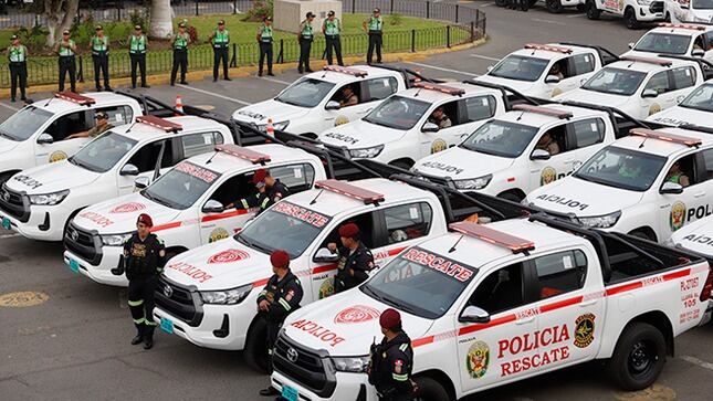 Camionetas serán destinadas a comisarias. (Foto: Difusión)