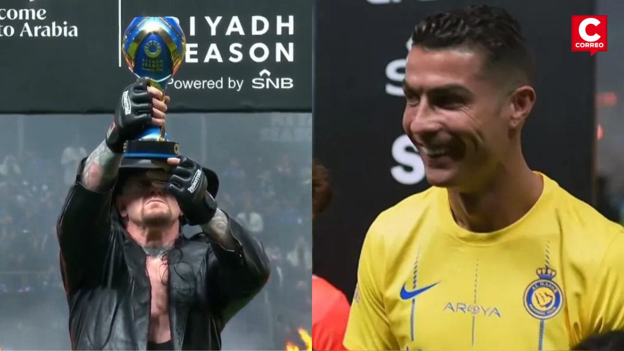 La reacción de CR7 al ver al famoso luchador The Undertaker