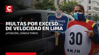 SAT: descubre los nuevos límites de velocidad en avenidas, calles y jirones de Lima