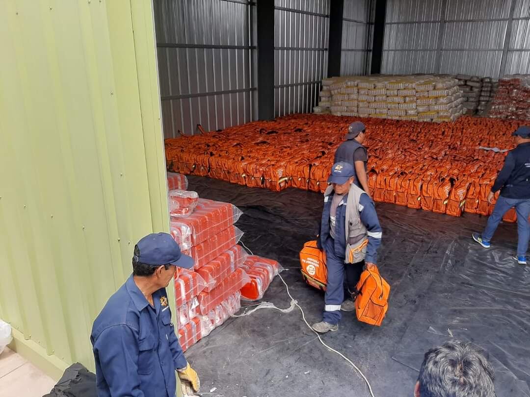 Mochilas de emergencia fueron adquiridas por el gobierno regional para atender a población afectada. (Foto: Difusión)