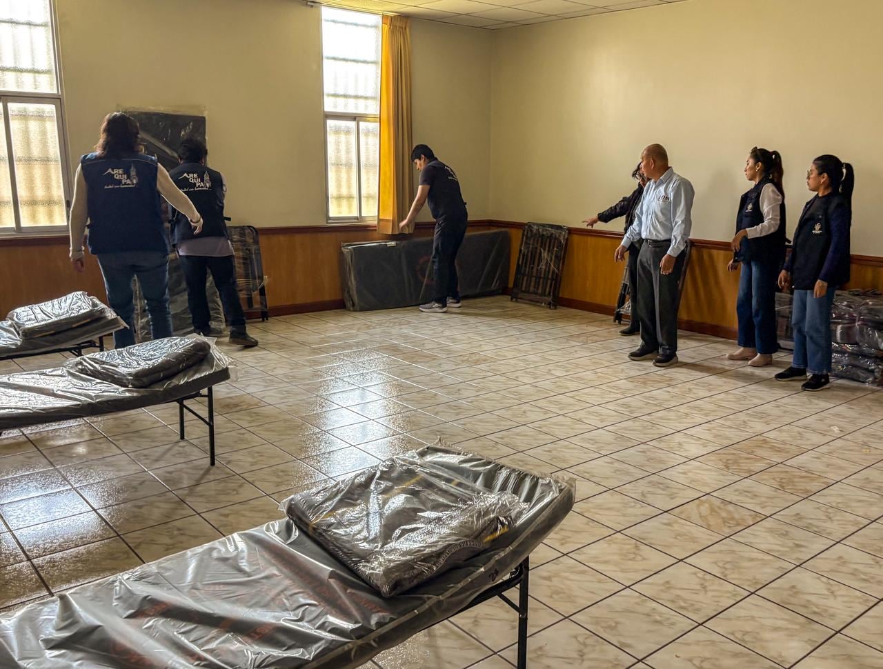 Acondicionaron Iglesia de Jesucristo de los Santos de los Últimos Días como albergue temporal (Foto: MPA)