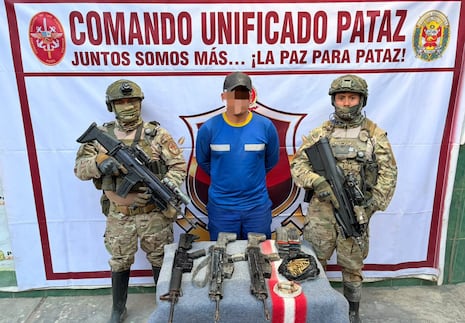 La Libertad: Detienen a trabajador minero con armas de guerra en Pataz