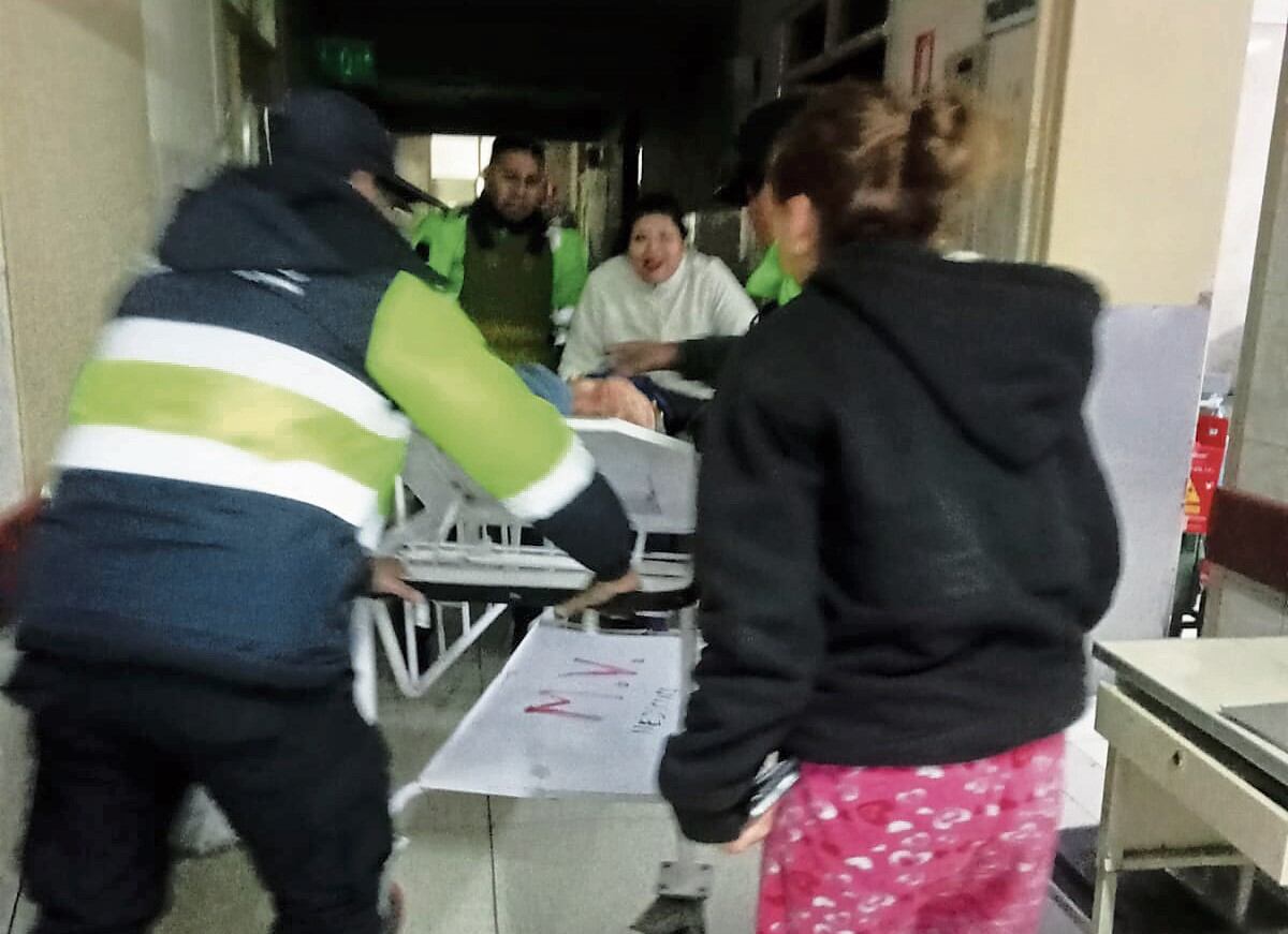 La víctima fue llevada al hospital Goyeneche. Foto: difusión.