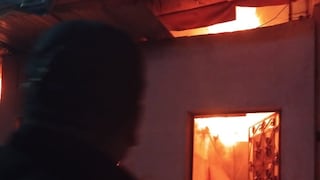Trujillo: Se incendió taller de fabricación de calzado en El Porvenir