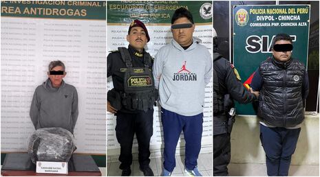 Policía en Ica detiene a sujeto con costal de marihuana y caen otros dos con requisitoria