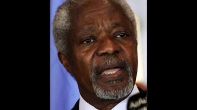 Kofi Annan renuncia como enviado especial de la ONU a Siria