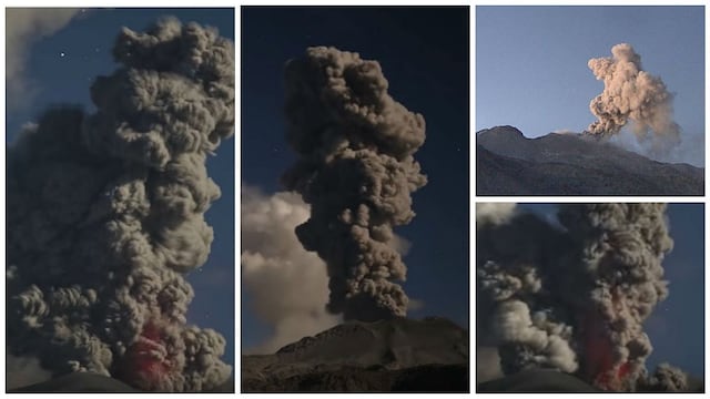 Volcán Sabancaya: aumenta erupción y recomiendan elevar alerta a naranja (VIDEO)