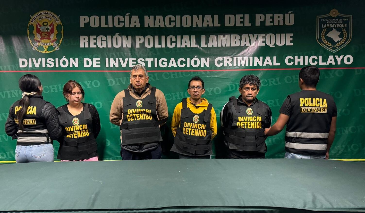 Detenidos por trata de personas.