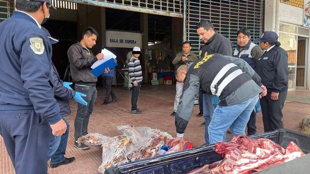 Carne expendida en mercados de Huancavelica era de procedencia desconocida