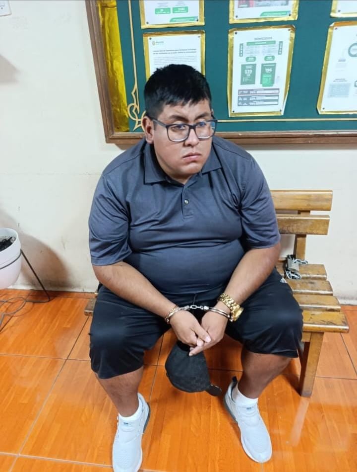 Integrante de la organización criminal "Los Charlys", la cual fue intervenida por la Policía. Foto: PNP.