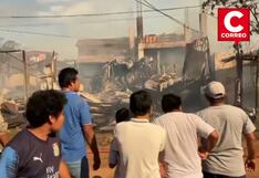 Incendio en Pucallpa: Fuego arrasa con cinco viviendas