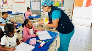 Desparasitan a escolares de 18 colegios del Medio Piura