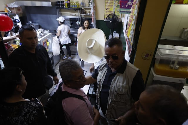 Roberto Sánchez en San Juan de Miraflores (Fotos: Jesús Saucedo/GEC)