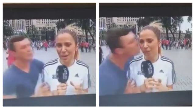 ​Periodista española fue besada a la fuerza mientras cubría el Mundial (VIDEO)