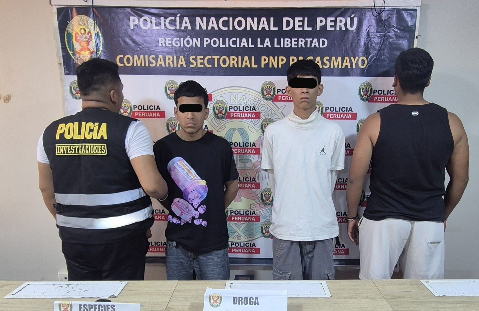 La Policía detuvo a dos jóvenes que arrojaron una bomba molotov en un inmueble que se quemó en la provincia de Pacasmayo.